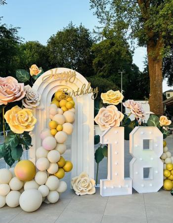 Fotozona compleanno diciottesimo Olga BigFlowers 